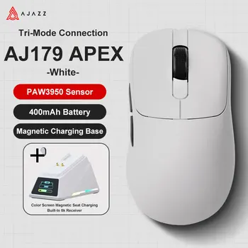Ajazz AJ179 Apex PAW3950 Wireless Gaming Mouse with RGB Charging Dock, Computer Macro Mouse Gamer,Lightweight Ergonomic PC Mice 7