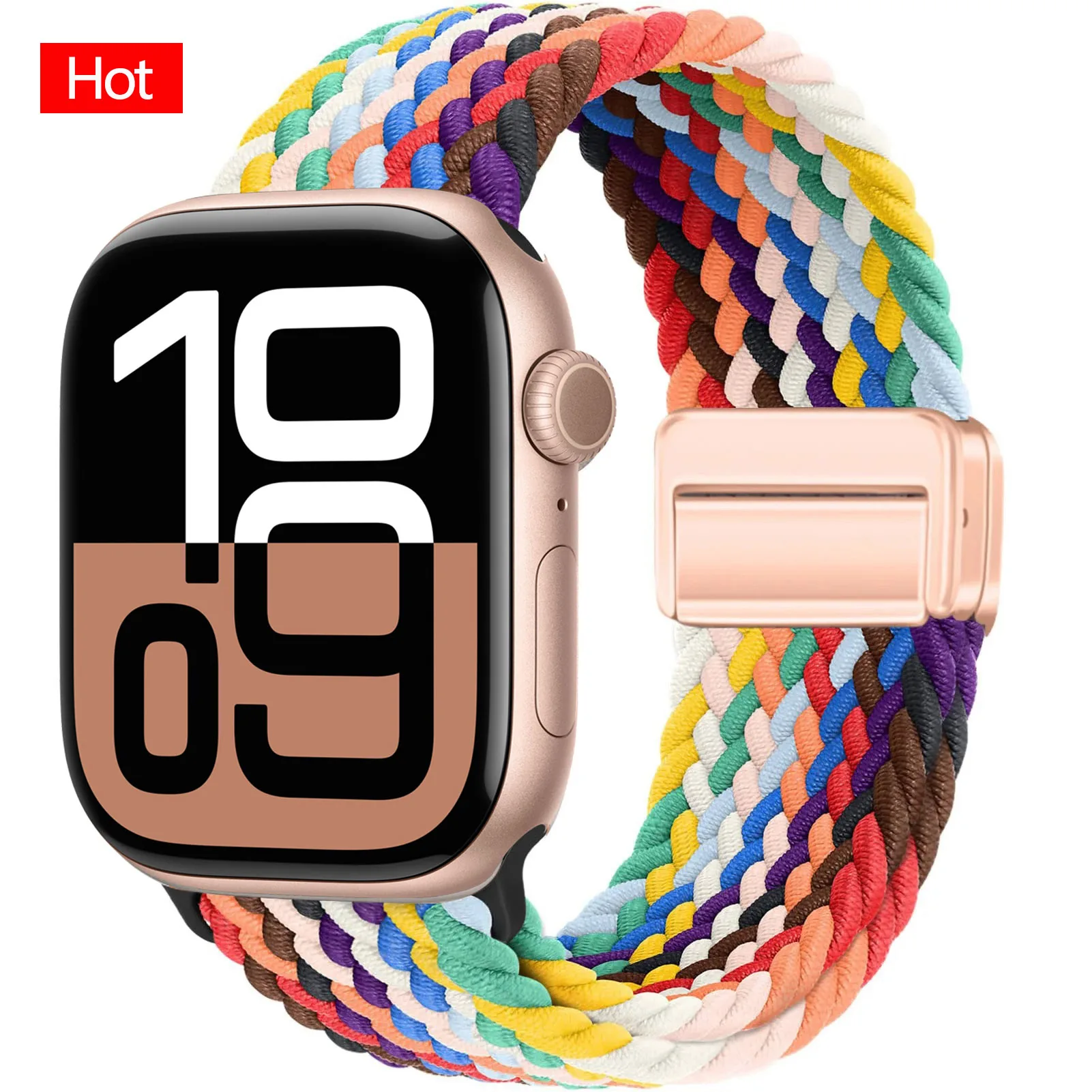 Magnetic Braided Nylon Watch Strap Bracelet