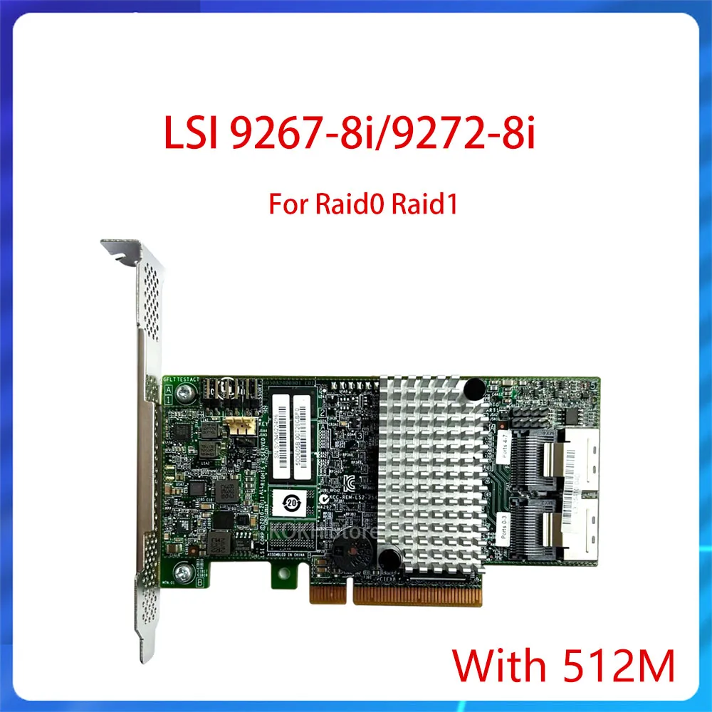 Original-LSI-MegaRAID-SAS-9267-8i-9272-8i-Smart-Array-6GB-with-512M ...