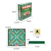 Original Scrabble Board Game Spanish Words Family Toys English Spelling Learn Interaction Enlightenment Letter Blocks Game Board 6