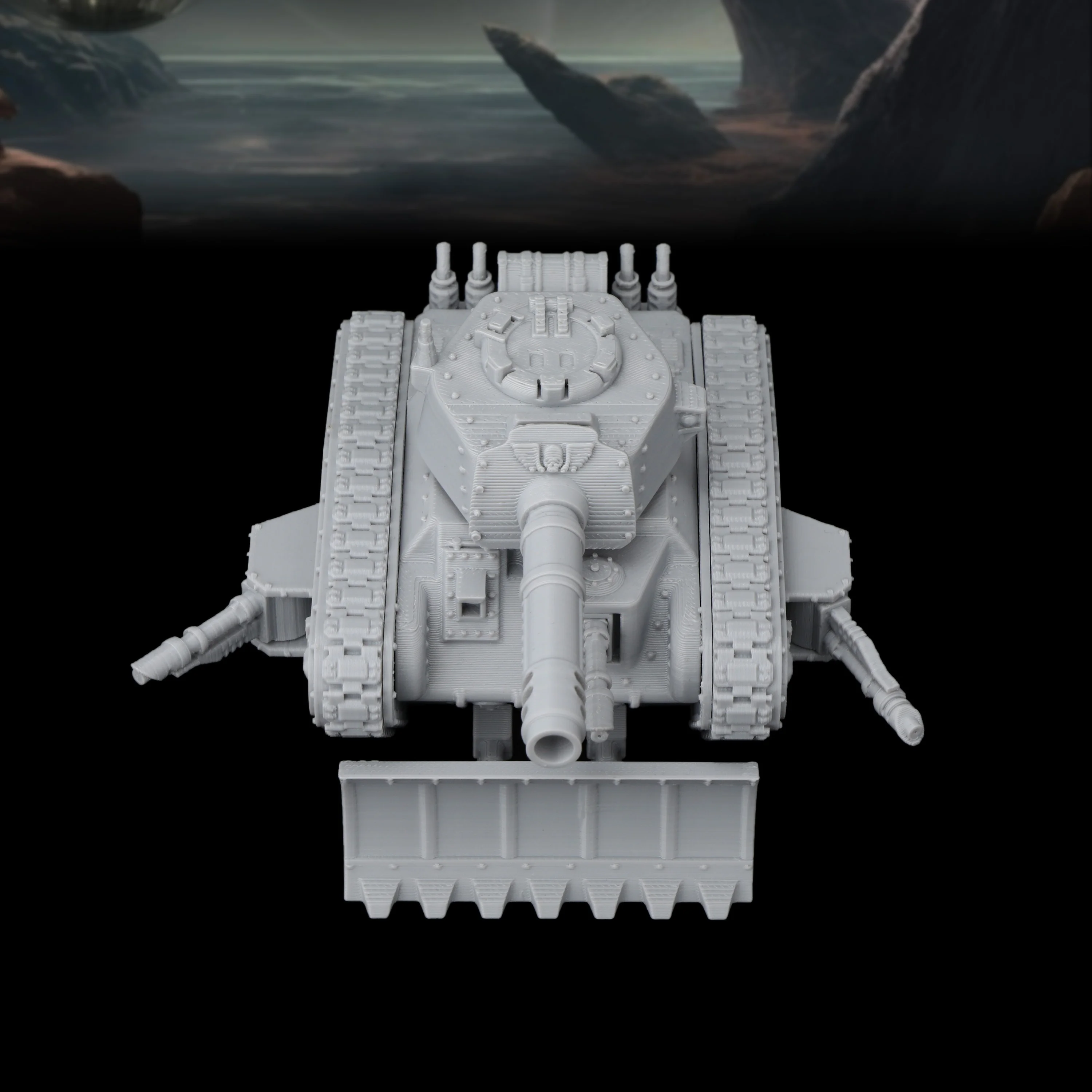 Sci-Fi Armored Tank Chariot Miniature for Futuristic TTRPG Battles