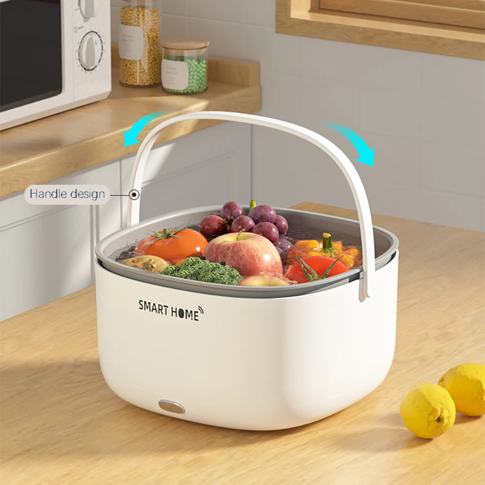 Electric Vegetable Fruit Washing Machine With WIFI Ultrasonic Vegetable Washing Bucket Food Purifie Removing Pesticide Residues 3