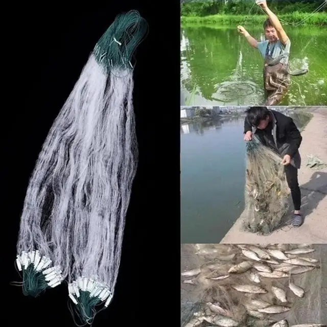 Fishing Net Single Mesh Nylon Float Trap Monofilament Gill Net Fishing  Accessories For Hand Casting U1U2 - AliExpress