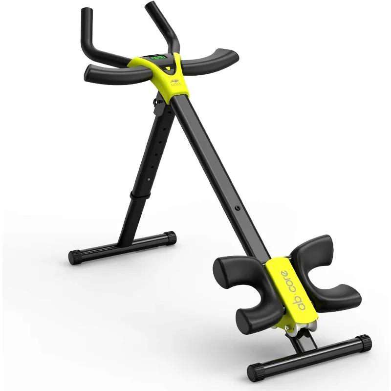 leikefitness Height Adjustable Ab Trainer Abdominal Whole Body Workout Machine Waist Cruncher Core Toner Leg Thighs Buttocks