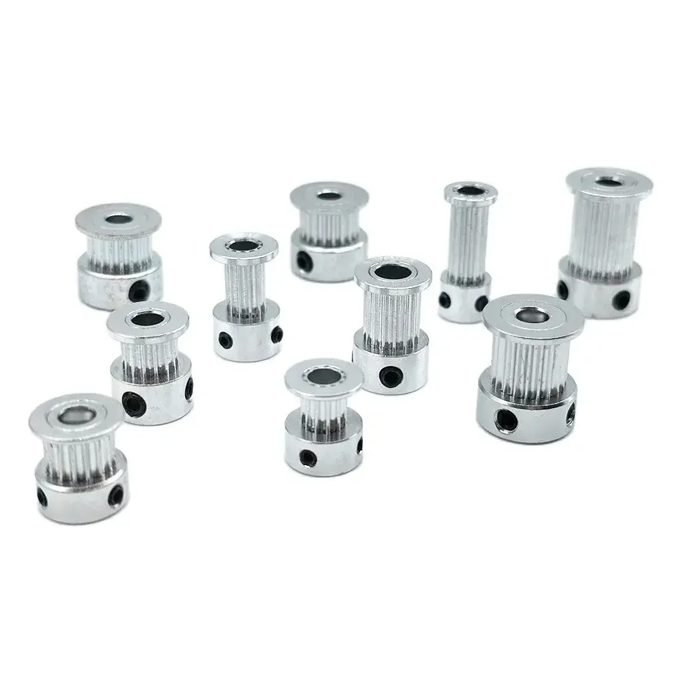 Timing Belt Pulley Belt Pulley Timing Pulley Fixed Pulley 2GT Pulley 12-24 Teeth Bore 4/5/6/6.35/8mm for Timing Belt Width 6mm 10mm 3D Printer CNC Parts fixed pulley timing belt pulley belt pulley timing pulley