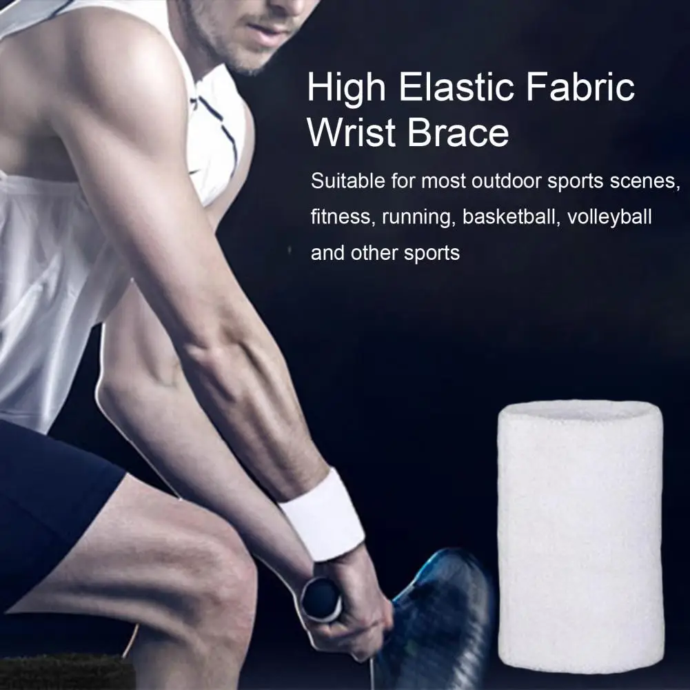 

Non-restrictive Wrist Brace Sports Wristband Sports Fitness Elastic Wrist Bands Comfortable Sweatbands for Outdoor Activities