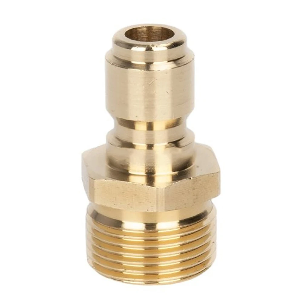 고압 세척기 스파우트 키트용 3/8 M22 어댑터 2개, 퀵 커넥트 키트, 자동차 세척용 워터 파이프 조인트 액세서리