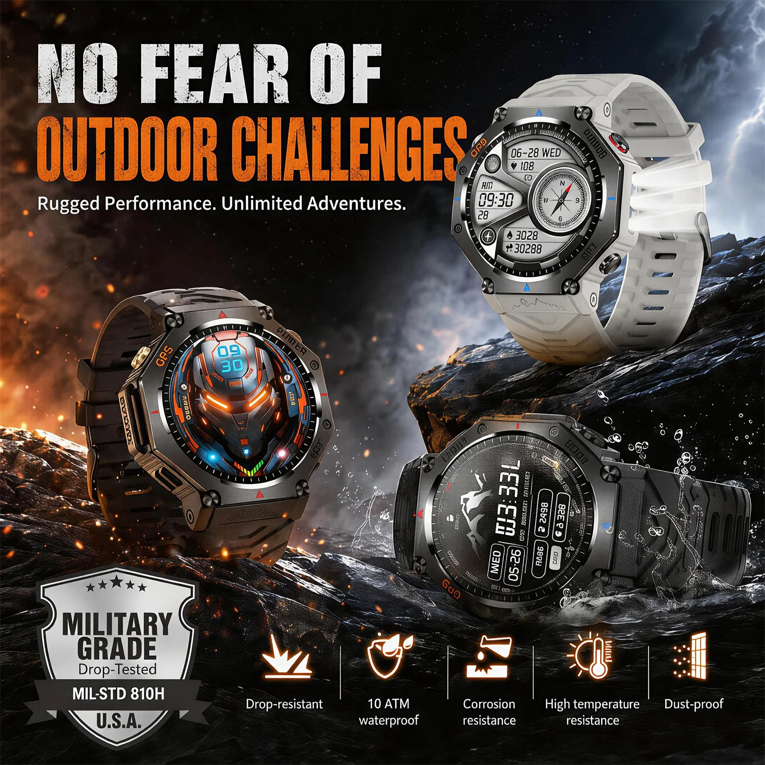 T-Rex Military Smartwatch 6