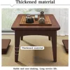 Foldable Bamboo Small Folding Coffee Table Bedside Computer Desk No Assembly Required Suitable, Café Tables 4