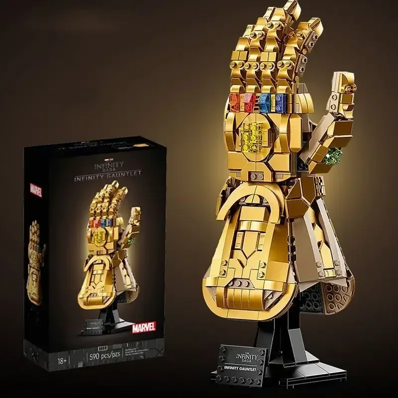 

675+pcs+ Marvel Blocks Bricks Nano Gauntlet Thanos Infinity Gauntlet Building Gloves Plastic Iron Man Diy Model Puzzle Toy Gift