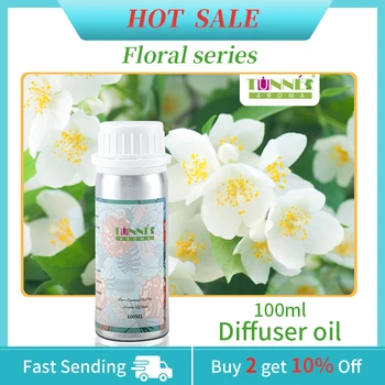 아로마 터널 아로마 향수 오일 100ml 꽃 및 과일 시리즈, 향기 기계 에센셜 오일 디퓨저 하우스 호텔 오피스 스파