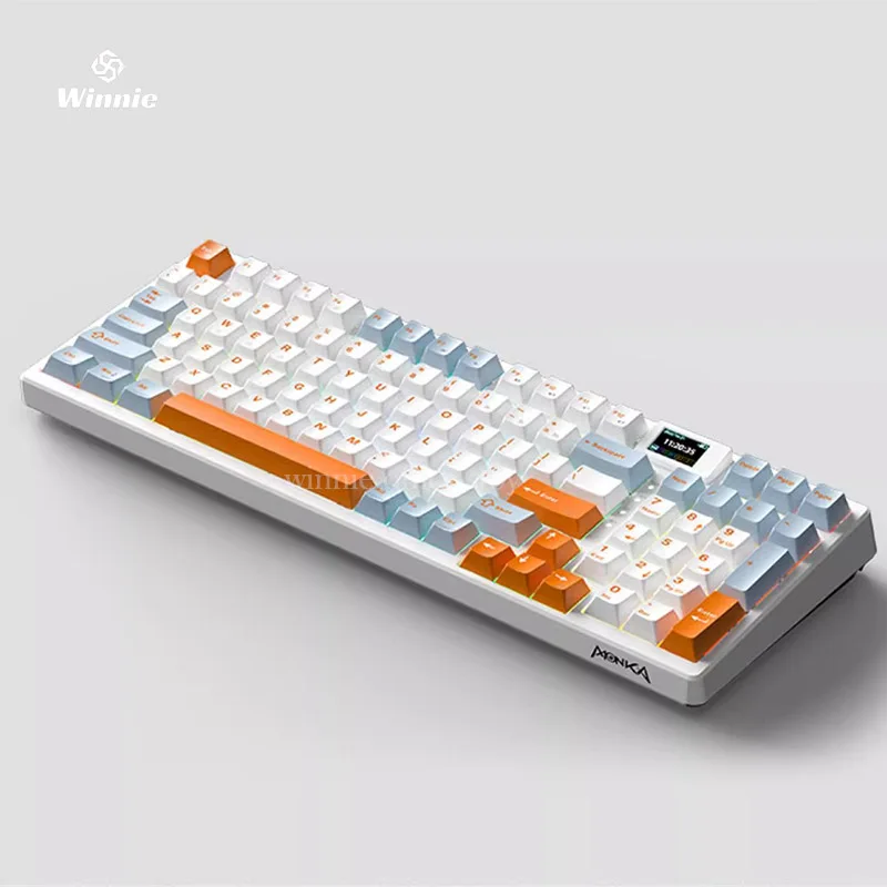 

Monka 3098v2 Mechanical Keyboard 97keys Three Mode 2.4g Wireless Bluetooth Keyboard Diy Colorful Screen Hot Swap Gaming Keyboard