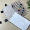 SeamiArt 50 Grids Plastic Airtight Pigment Palette Multi-function Moisturizing Watercolor Painting Box for Art Supplies 2