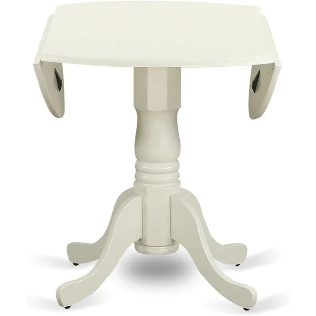 5-Piece White Dropleaf Dining Set 5