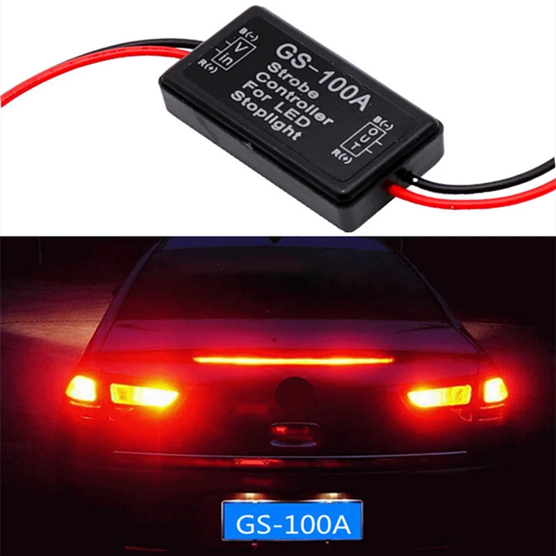 Flash Controller Gs100a Car Brake Light Flash Module 12v Led Brake