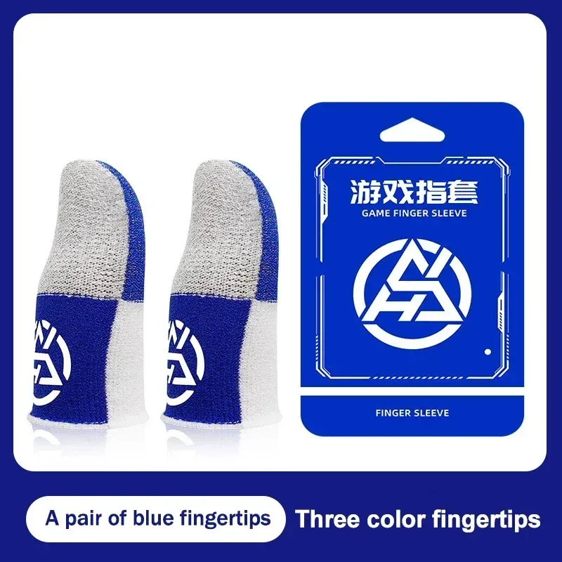 1 Pair Gamer Finger Gloves Sweatproof Anti-slip Ultra-thin Breathable Gaming Finger Cover Touch Screen Finger Sleeves For PUBG