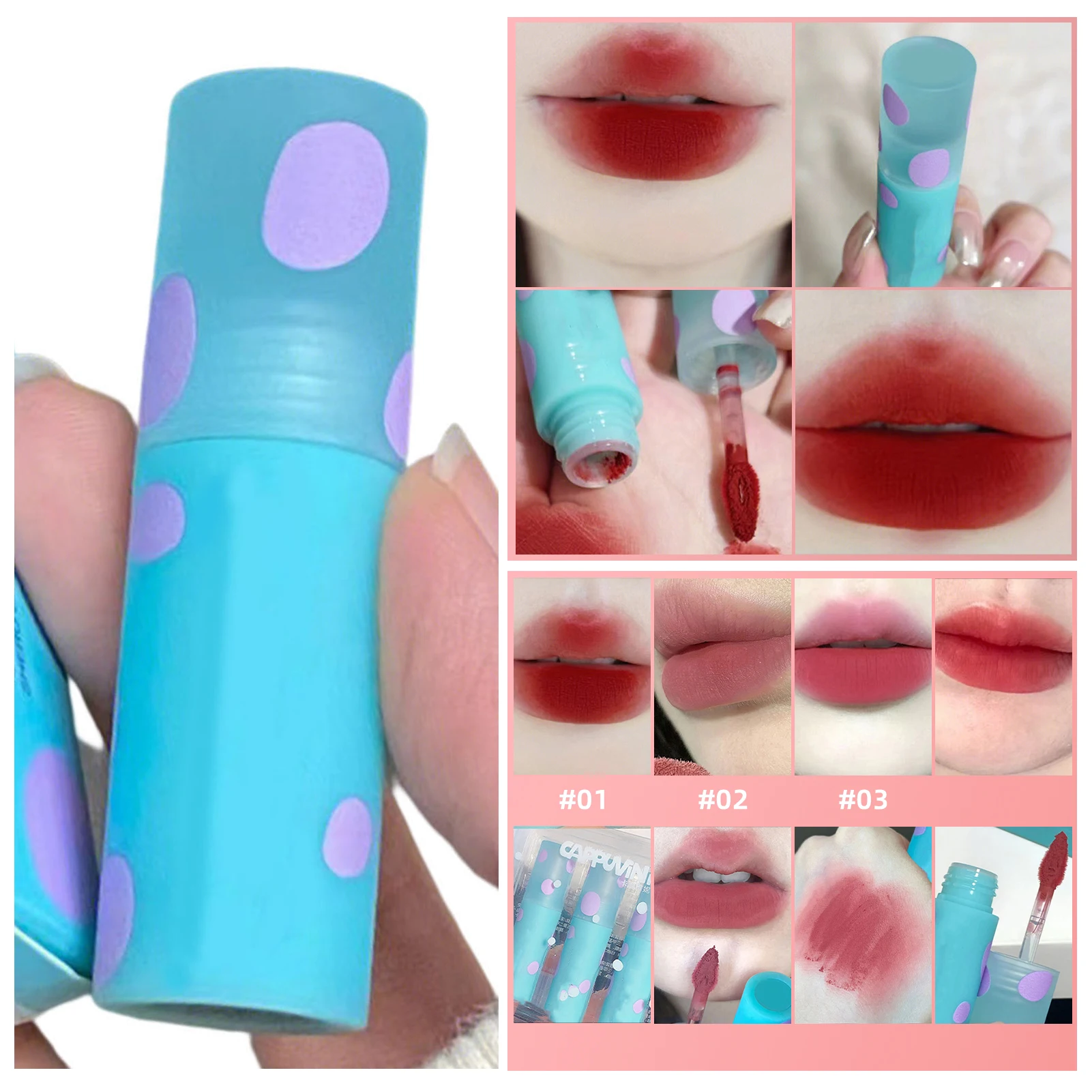 

Multicolor Liquid Lipstick Lasting Waterproof Lip Gloss Birthday Gift