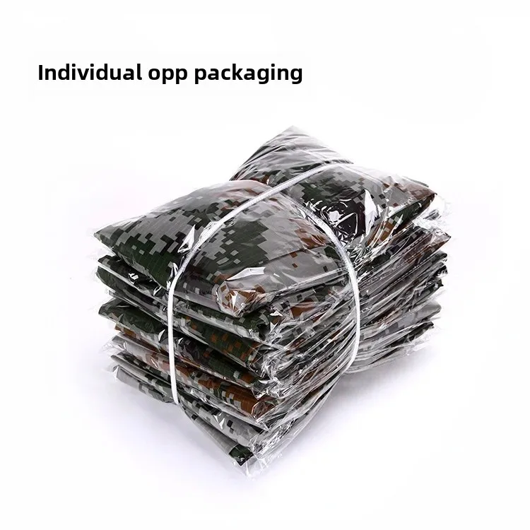 Outdoor Camouflage Waterproof Dustproof Backpack Cover Mountain Climbing Double Shoulder Bag Rainproof Shelter Boat Sail Cover