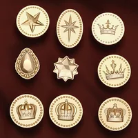 3D Embossed Wax Seal Stamp Crown/pentagram/gemstone For A Copper Head Envelopes Wedding Invitations Scrapbooking 2