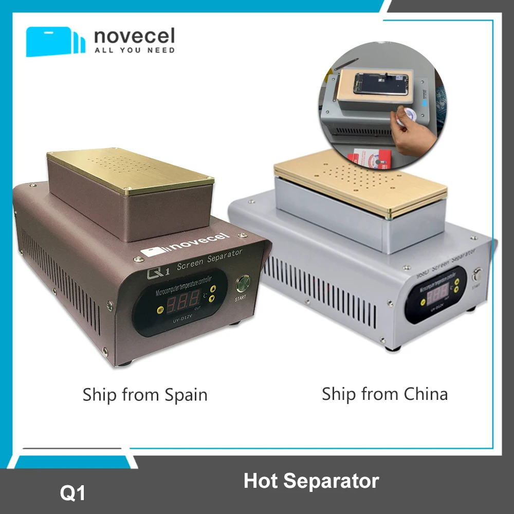 

NOVECEL Q1 Professional LCD Separator Machine Dual Built-in Pumps Screen Glass Separating Tools for iPhone Samsung HUAWEI Repair