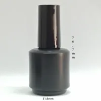 15ml 2 pcs UV Gel Matte Top Coat Nail Polish high quality Transparent top Gel 2
