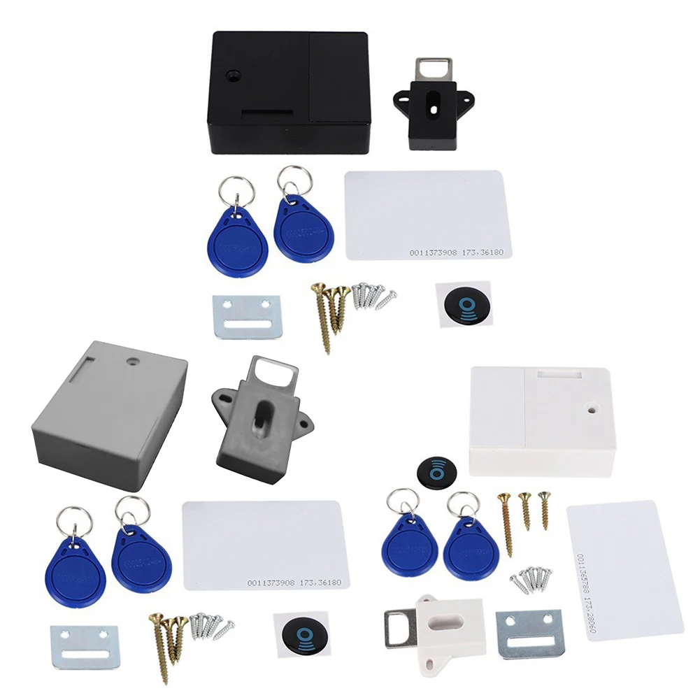 스마트 센서 보이지 않는 잠금 장치, T3 보이지 않는 RFID 프리 오프닝 카드, Keykob IC 서랍 잠금, 캐비닛 옷장 가구 문짝 잠금 장치
