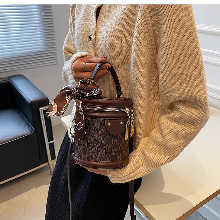 Women's Tote Bucket Bag Pu Leather Shoulder Handbag For Daily Wear_voghion.com