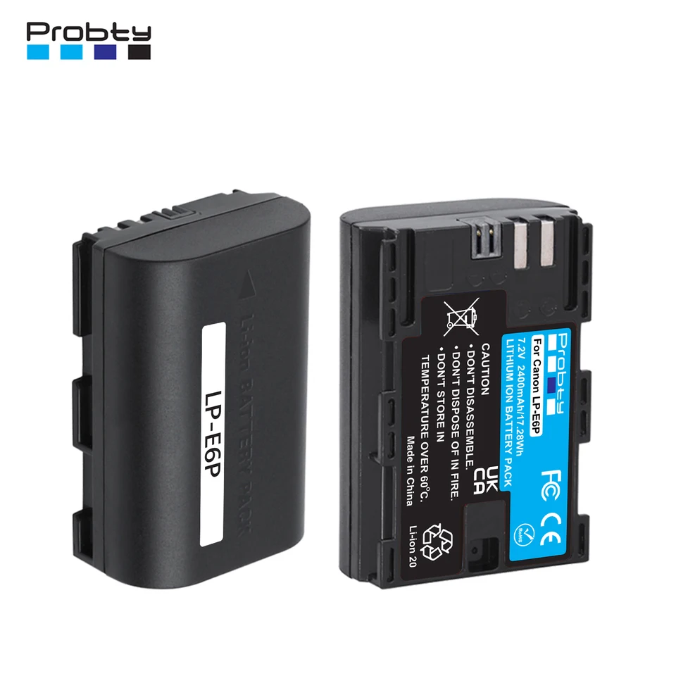 Batería Baxxtar LP-E6N 2400mAh Para Canon EOS 5D, R5, R6, 90D, 80D, 7D - Compatible Total