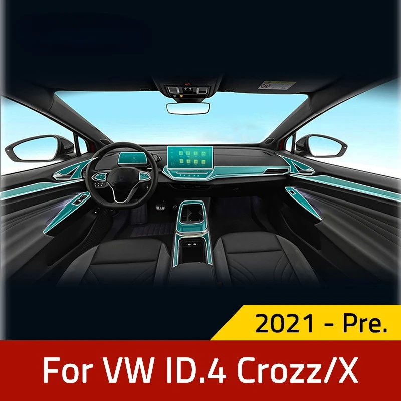 

Наклейка на покрытие салона автомобиля для VW Volkswagen ID.4, ID4, CROZZ, GTX X PRO, отделка, яркая Защитная мембрана для ремонта, ТПУ пленка для стайлинга