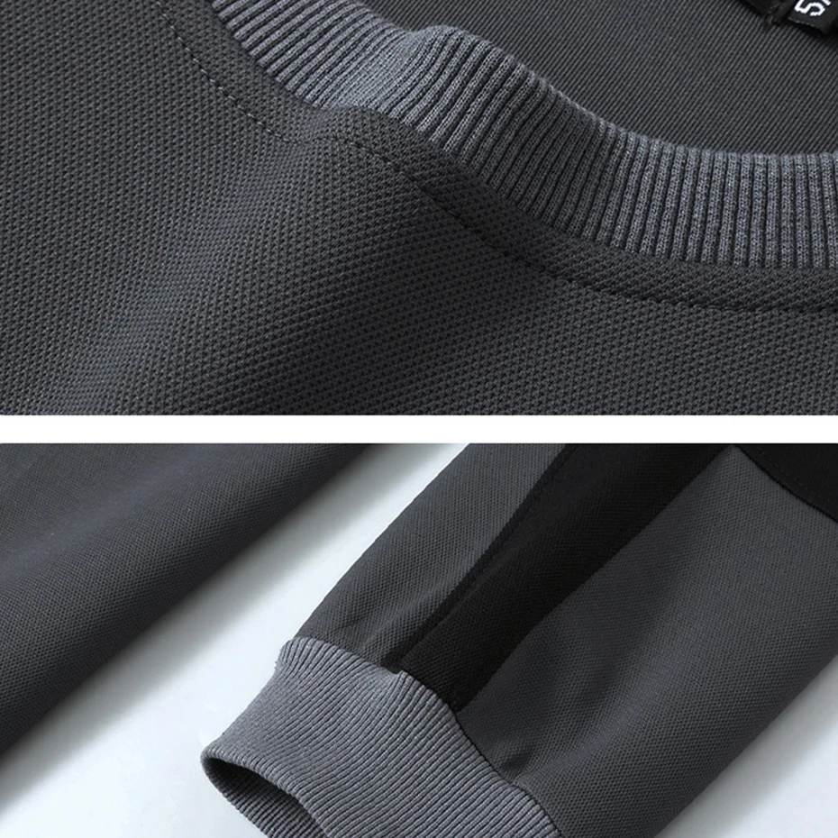 Streetwear Patchwork Sweatshirt Men Plus Size 10XL 11XL Sweatshirts Spring Autumn Tracksuit Men Big Size 11XL 4
