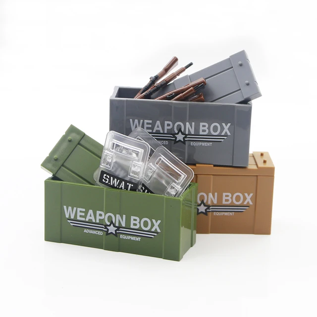 Creative Military Weapon Gun Accessories SWAT Soldier Figure Parts Building Blocks Army MOC Bricks Assemble Model Toys For Gift 2