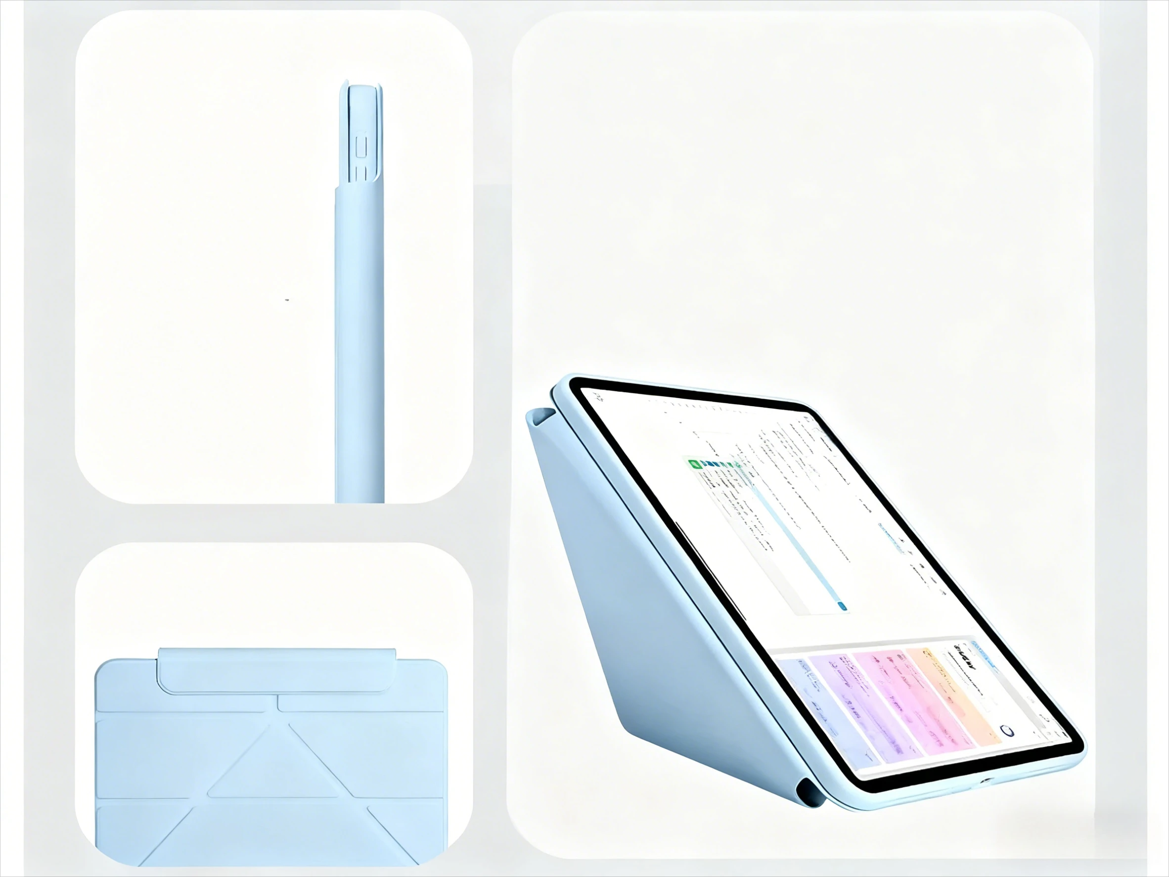 Premium Smart Fold PU Leather Stand Magnetic Cover