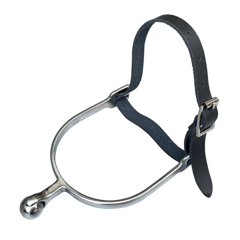 British Style Black Cow Leather Spur Strap Western Style High Imitation Genuine Leather Horse Accessories Equestrian Spurs Strap