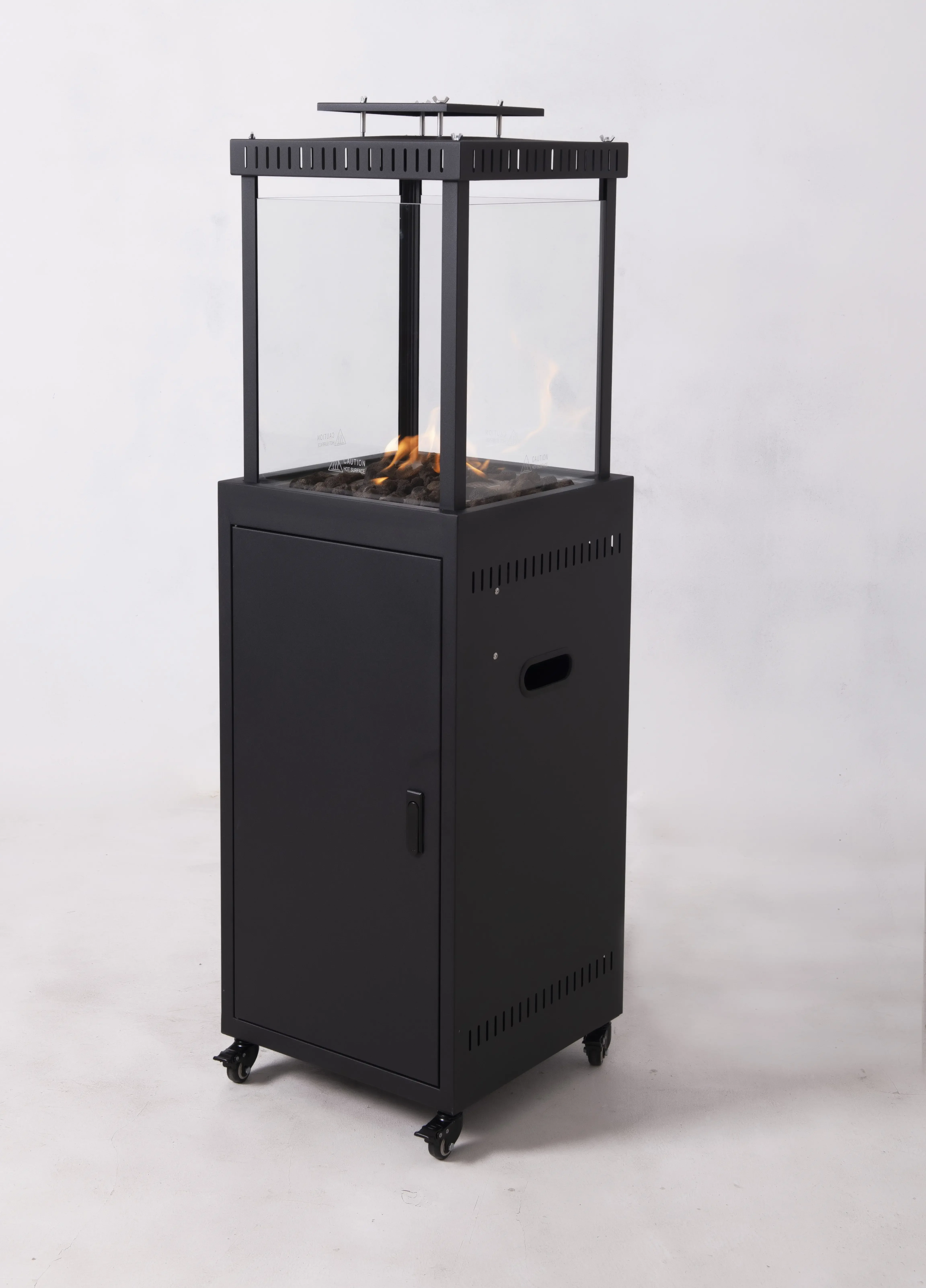 Gas Fireplace Fire Pit Gas Patio Heaters Modern Garden Terrace Outdoor Iron Square Products 30KG