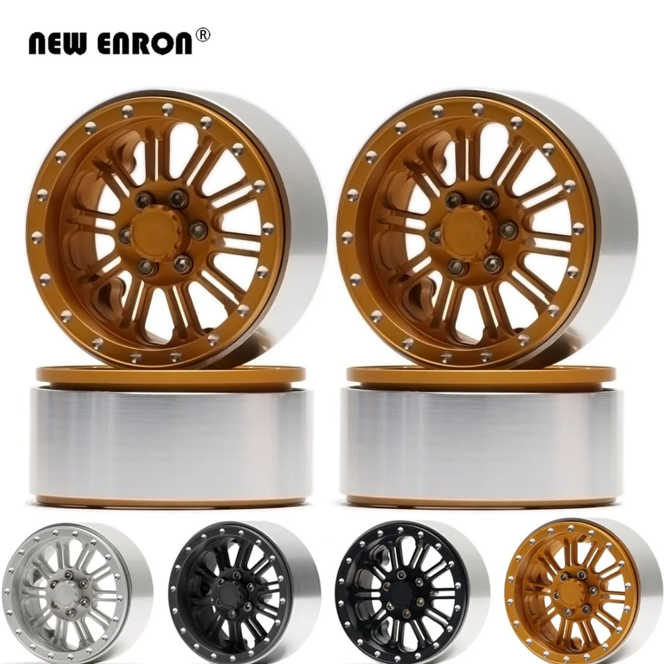 2.2インチ合金10スポークビードロックホイールリムハブ4pc rc 1