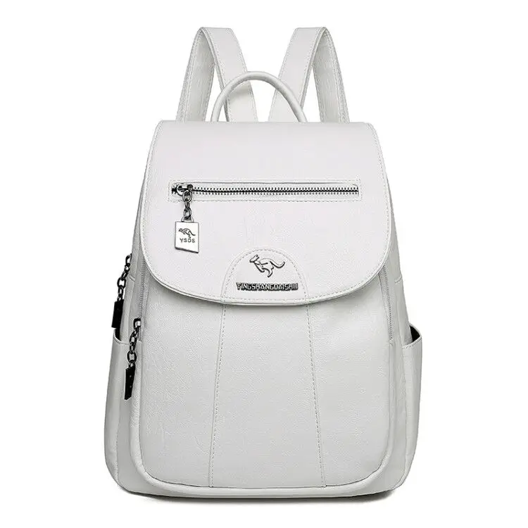 thumbnail image 1 of Mochila de cuero de alta calidad para mujer, mochila de viaje de gran capacidad, bolsos escolares de moda, mochilas de hombro para mujer, novedad de 2021, 1 of 5