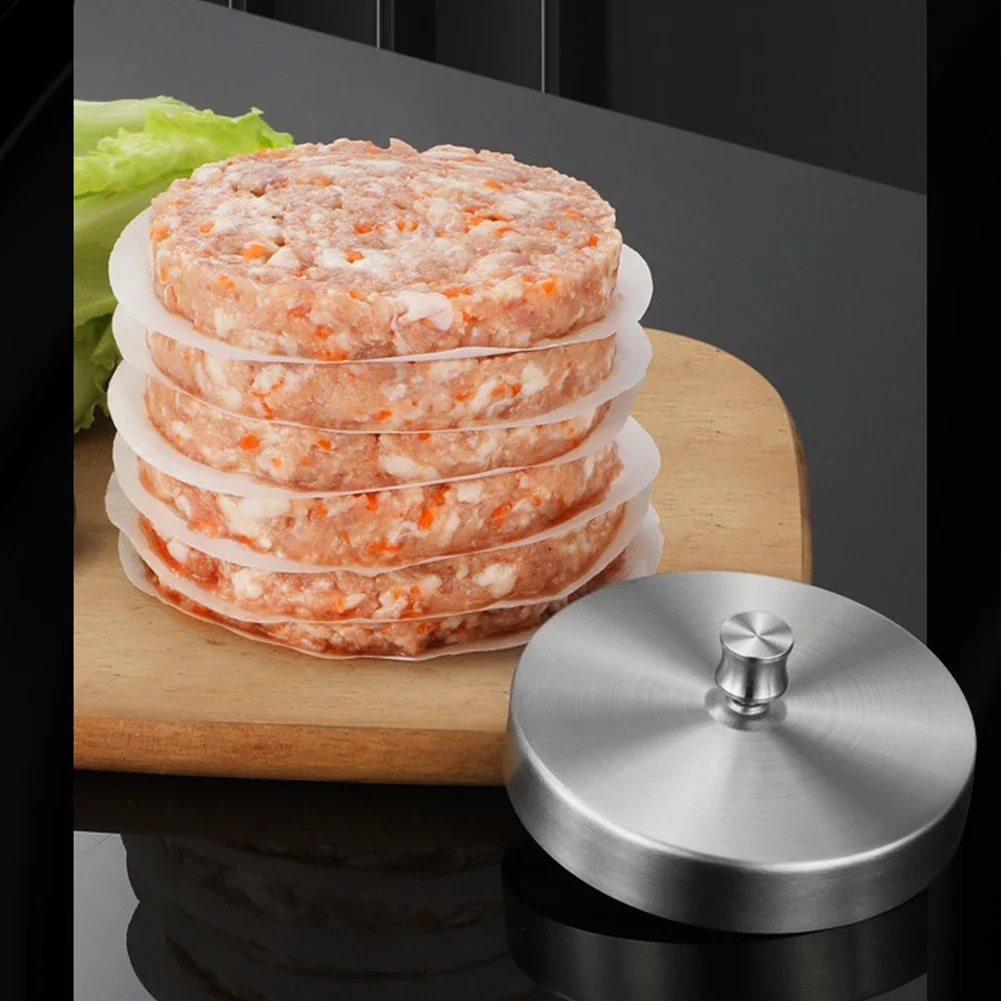 7/9.5/12cm Stainless Steel Round Hamburger Meat Press Making Molds Burger Smasher Press Kitchen Tools