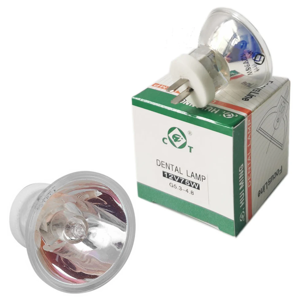 DentalChairHalogenBulb12V75WFiberOpticQuartzSurgicalLampFor