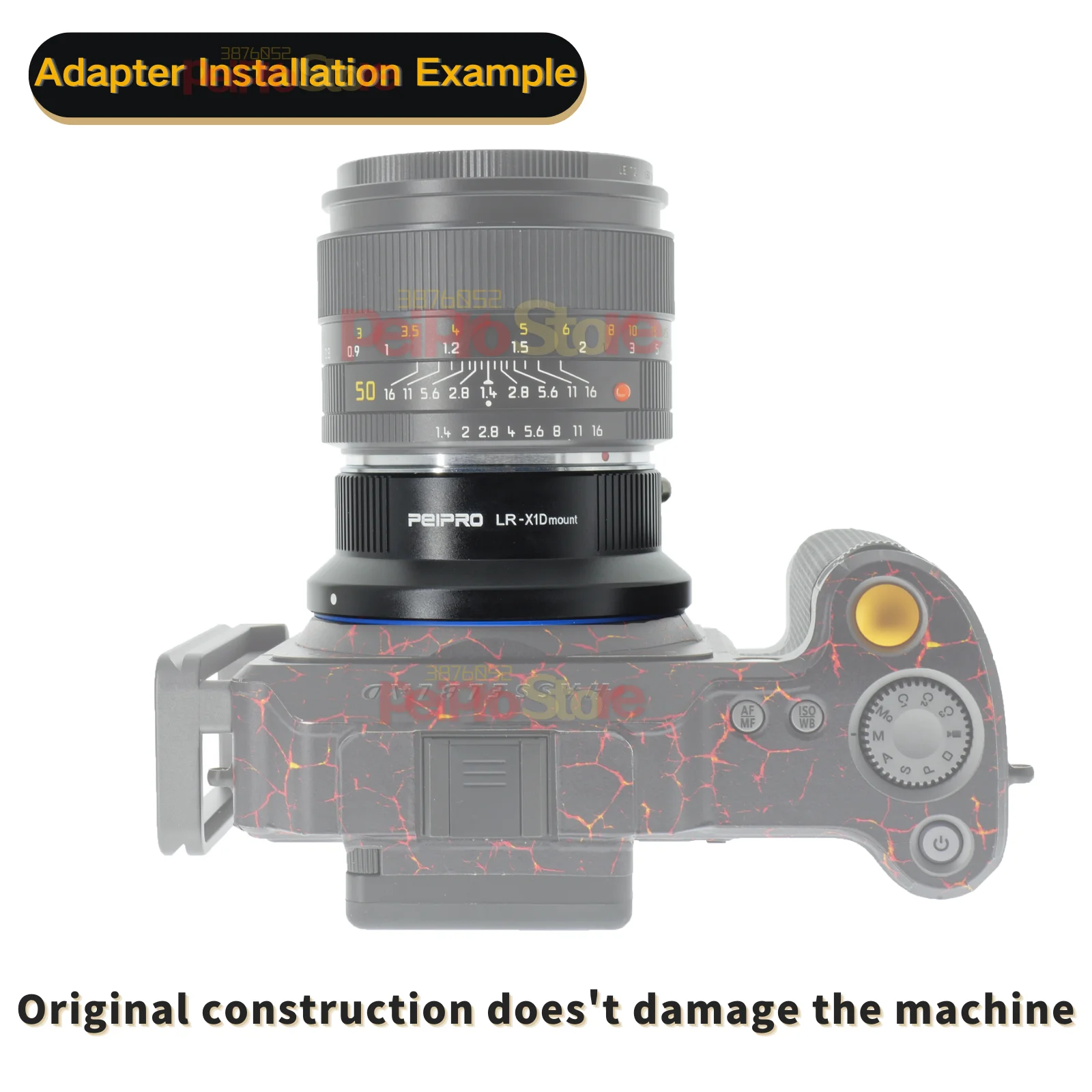 Peipro EF-XCD EF-X1Dレンズアダプターコンバーター 二眼細工レンズ カスタム x2d/x1d/x1d損傷/907マウントカメラ PEIPRO EF-XCD Lens Adapter for Canon Lens to HASSELBLAD X1D&frasl;X1D II