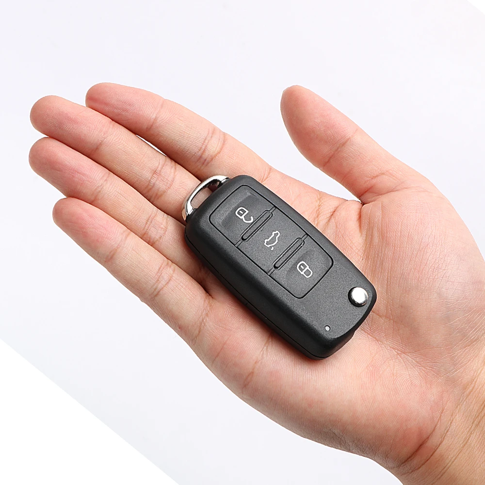 Key Case 3 Buttons Remote Flip Blank Covers for VW Car Keys