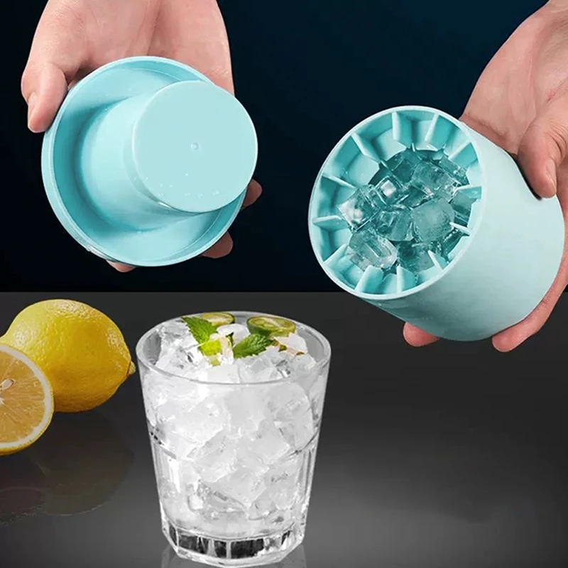 Household Cylinder Ice Cube Mold Whiskey Ice Cube Light Bulbs Ice Mold Food  Grade Silicone Ice Cube Ball Maker Mould Bar Tools - AliExpress