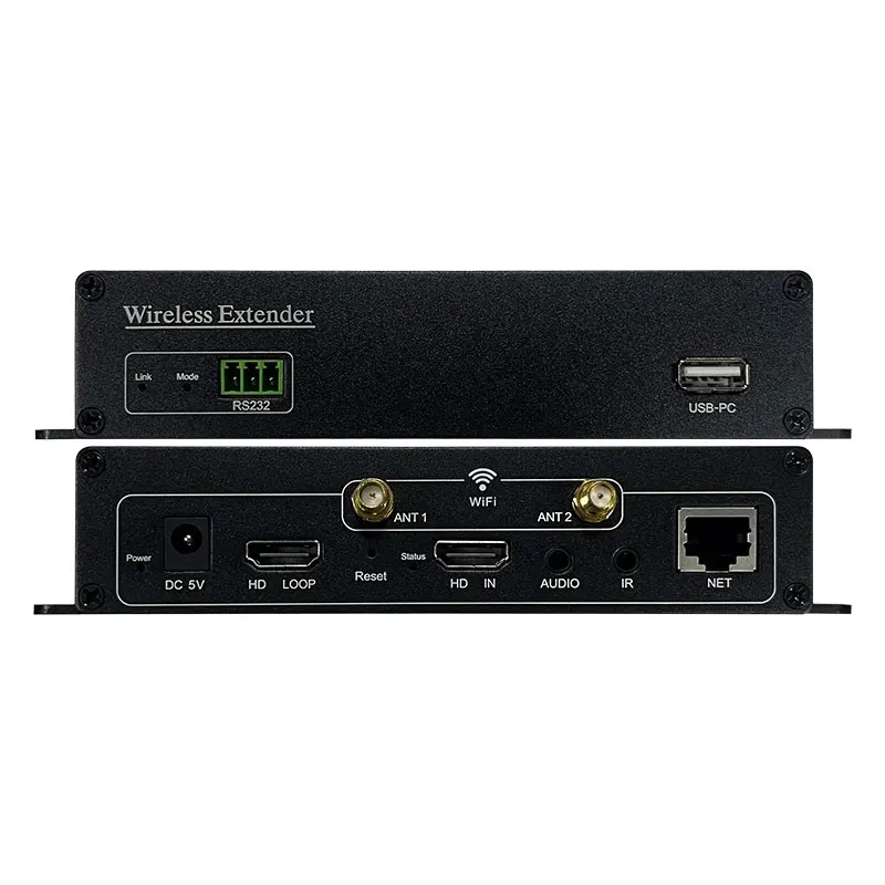AMS-WE100 무선 100M 확장기, 송신기 및 리시버 지지대 포함, PS4 PC 노트북 모니터, 2.4G, 5GHz 모델