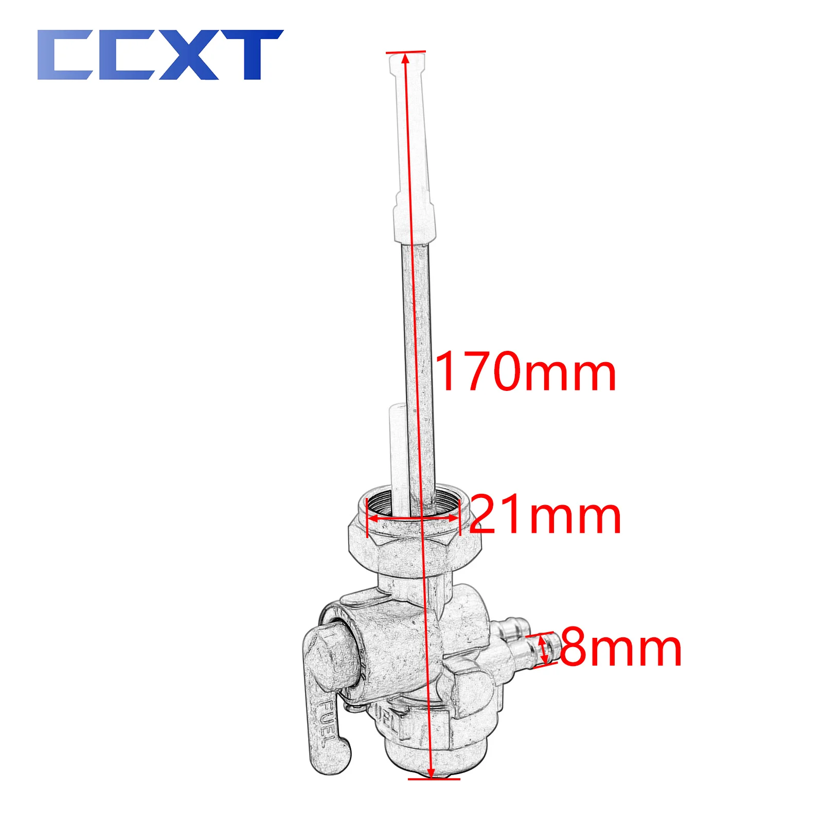 Motorcycle M22 Gas Petrol Fuel Tank Switch Tap Petcock Valve For Kawasaki Z1 Z1R Z2 KZ750D KZ900 A1 A7 For Suzuki T250 Universal fuel petcock valve