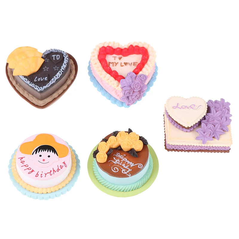 Puppenhaus DIY Miniatur Wald Kuchen Gefälschte Lebensmittel Kuchen Spielzeug YR 