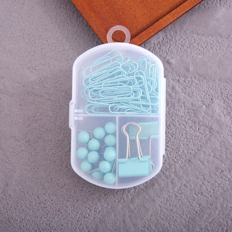 Versatile 3-in-1 Stationery Set - Cute Clips & Tacks for School and Office Accessories