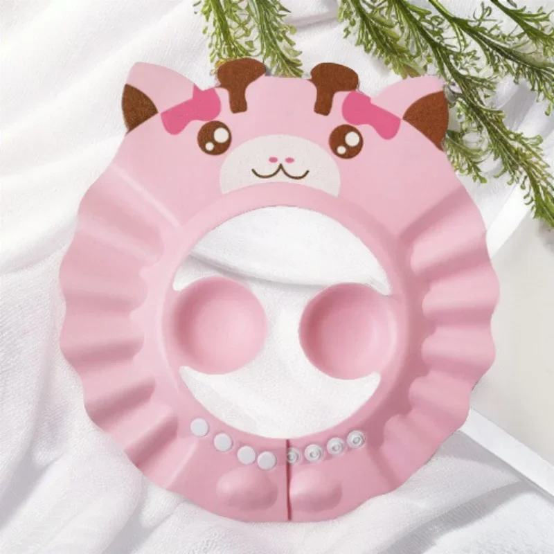 Deer-shaped baby shampoo cap EVA children's shampoo cap ear protection baby products hair wash hat,shampoo shower cap,hair wash shield