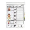 2books English CVC Words Phonics Workbook Language Arts Skills book for Kids children read & match & sound & sentence Worksheet 6