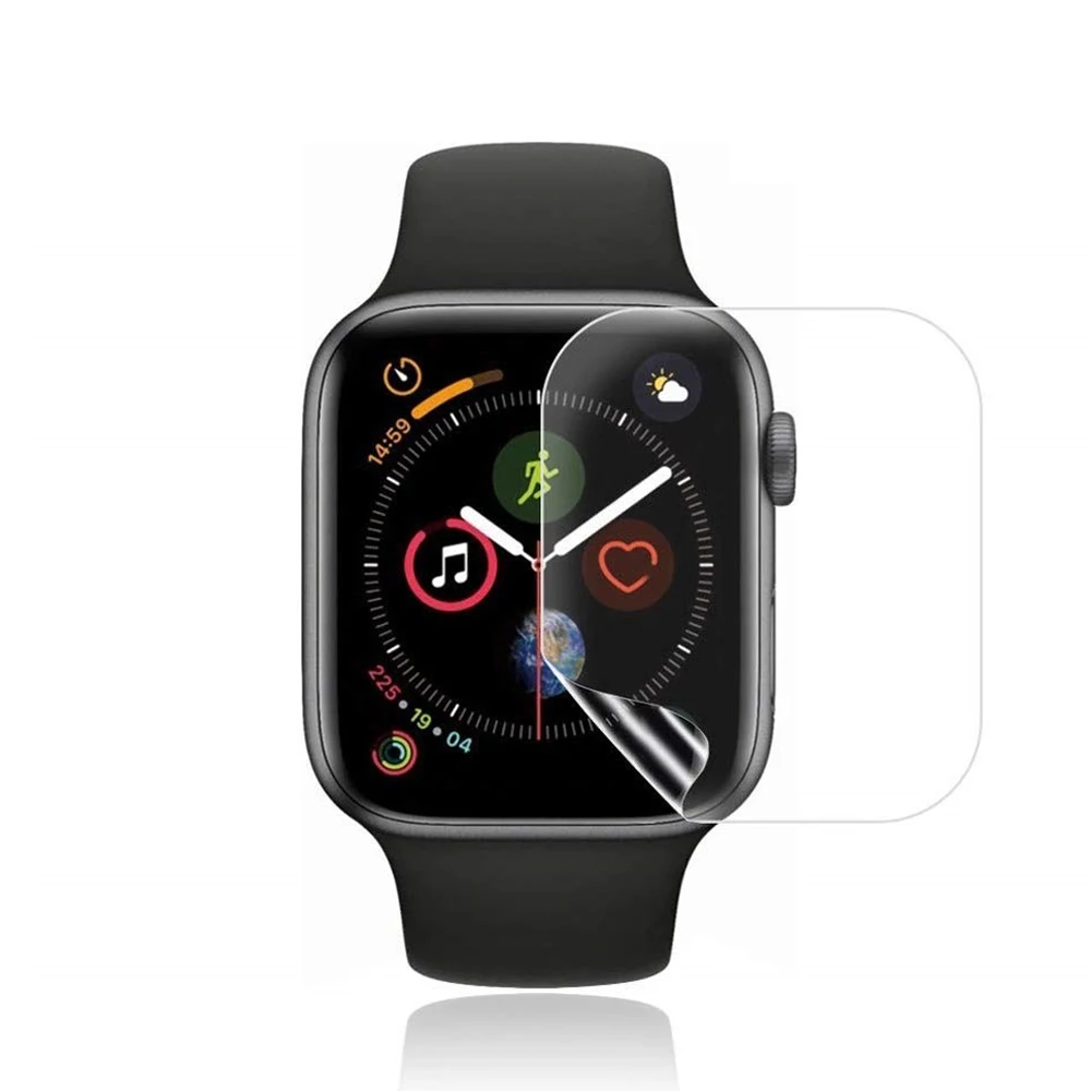 Clear Full Protective Screen Film for Apple Watch - Durable and Scratch-Resistant