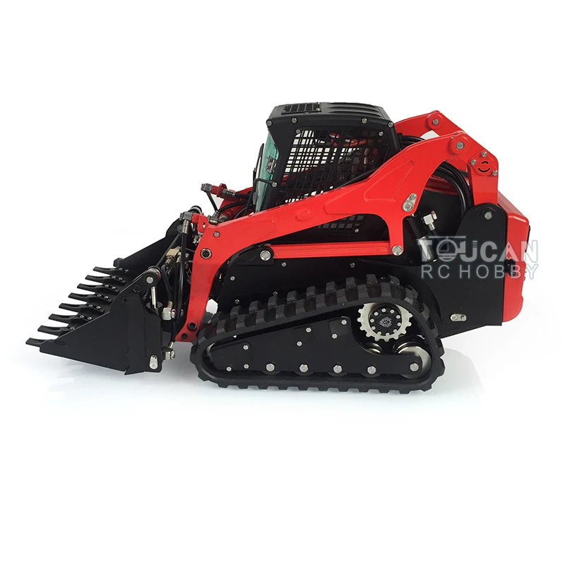 US Stock LESU 1/14 CNC Metal Hydraulic Aoue-LT5 Tracked Skid-Steer RC Loader RTR RC Car Remoted Trucks Toys Gifts Boy THZH1210 6