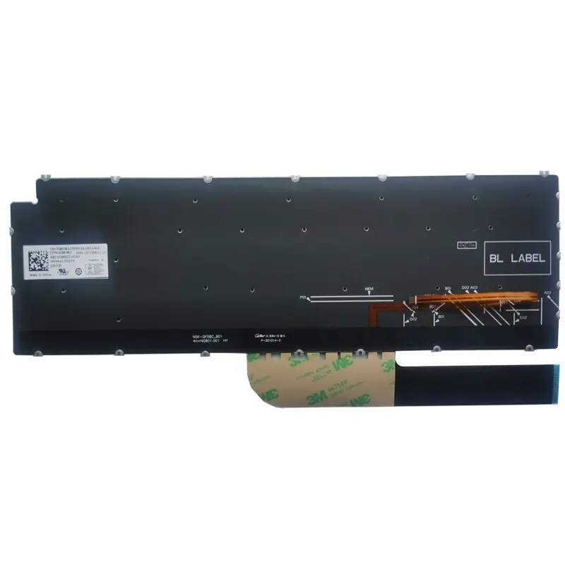New Retroiluminado Teclado Espanhol para Dell Inspiron 155591 5509 5505 5509 5510 5590 5591 5502 5598 5593 5584 Layout de sp - Imagem 4